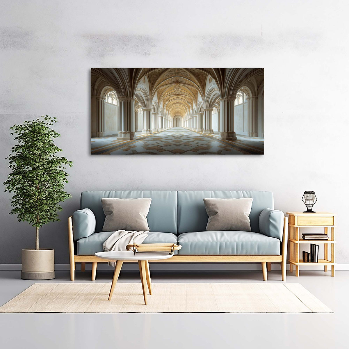 Gray Mysterious Horror Canvas Wall Art for Living Room Prints Artwork Bedroom Office Decor