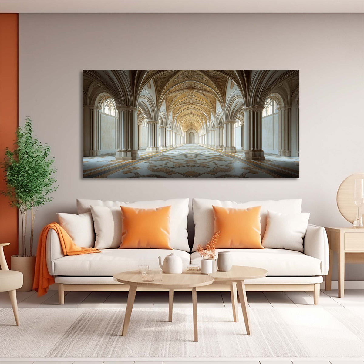 Gray Mysterious Horror Canvas Wall Art for Living Room Prints Artwork Bedroom Office Decor