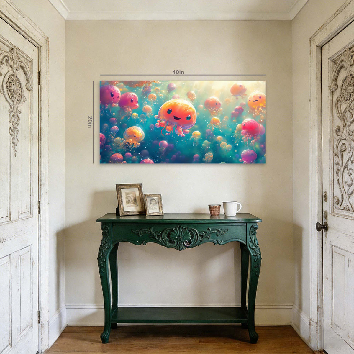 Pink Wildlife Nature Canvas Wall Art for Living Room Prints Artwork Bedroom Office Decor