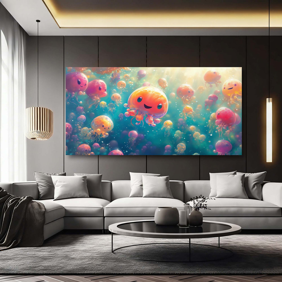 Pink Wildlife Nature Canvas Wall Art for Living Room Prints Artwork Bedroom Office Decor