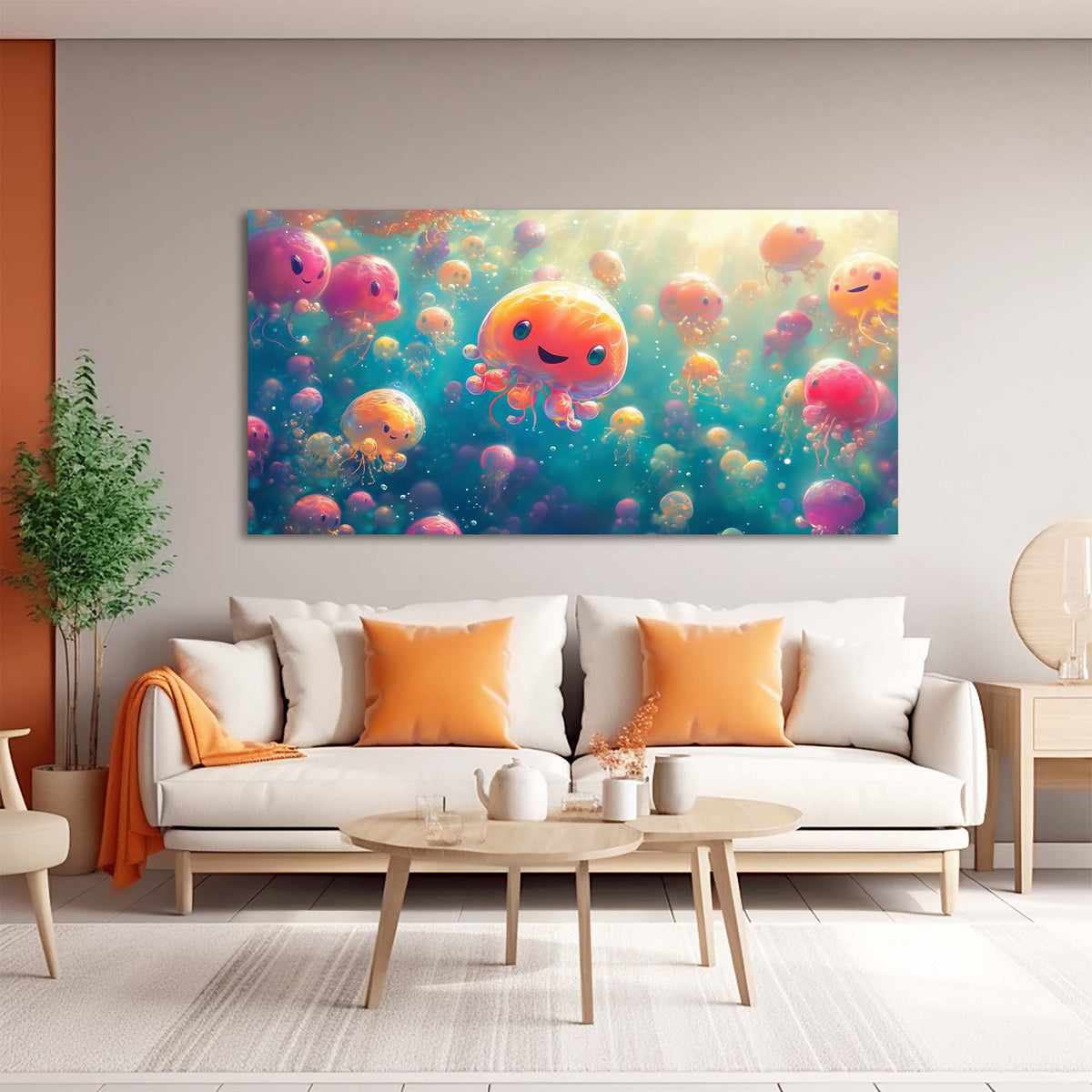 Pink Wildlife Nature Canvas Wall Art for Living Room Prints Artwork Bedroom Office Decor