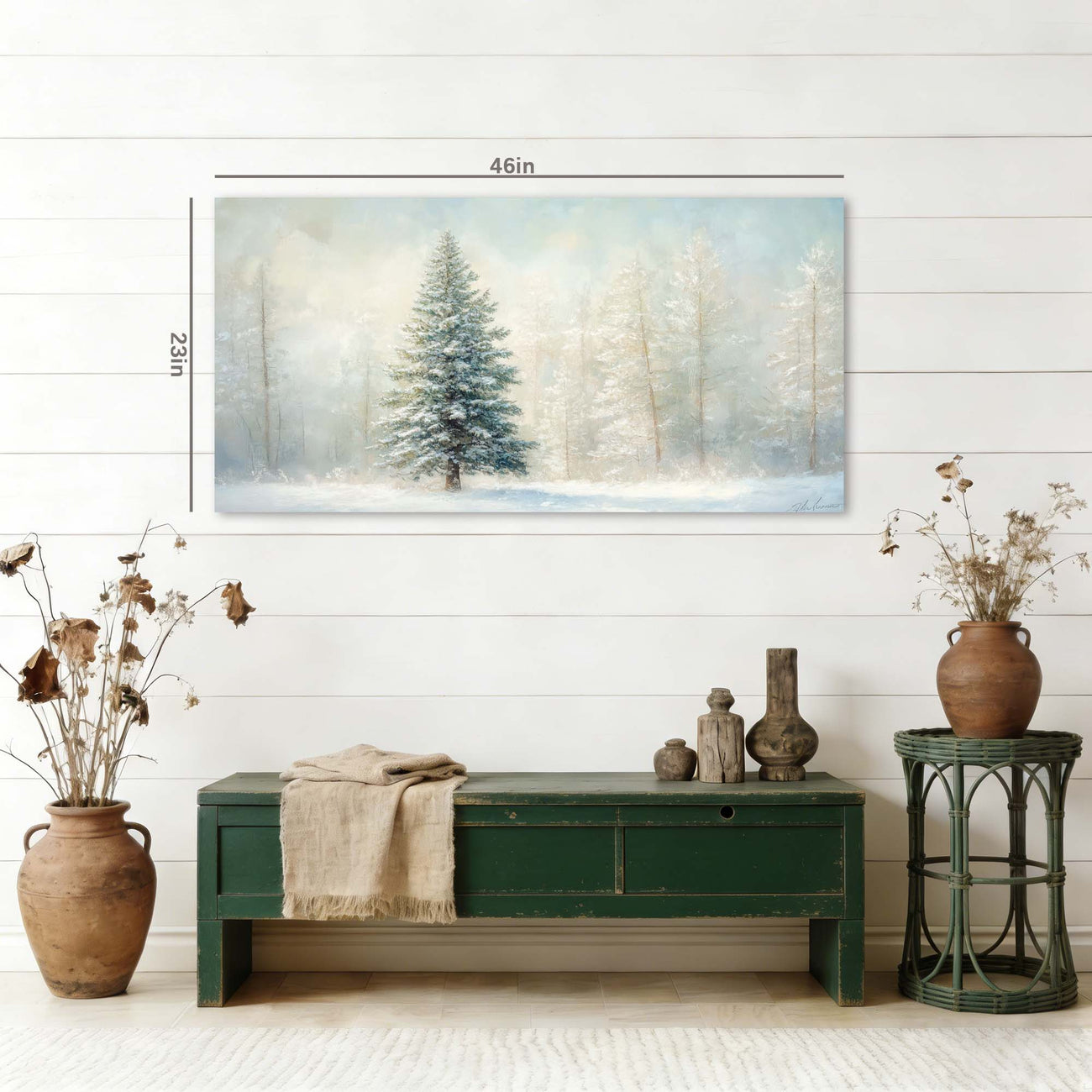 Blue Mysterious Nature Wall Art Canvas Painting Prints Artwor Office Bedroom Living Room Decor