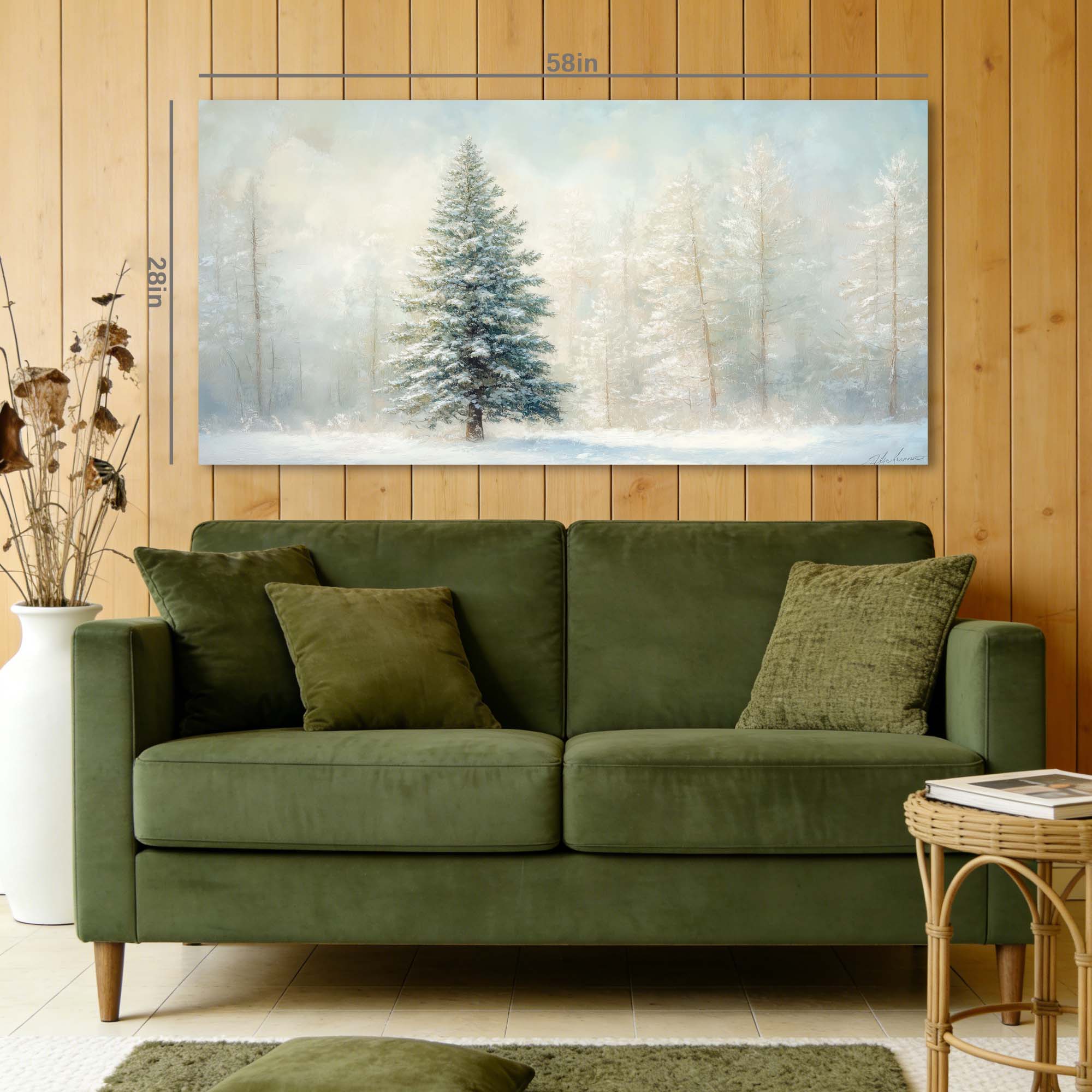 Blue Mysterious Nature Wall Art Canvas Painting Prints Artwor Office Bedroom Living Room Decor