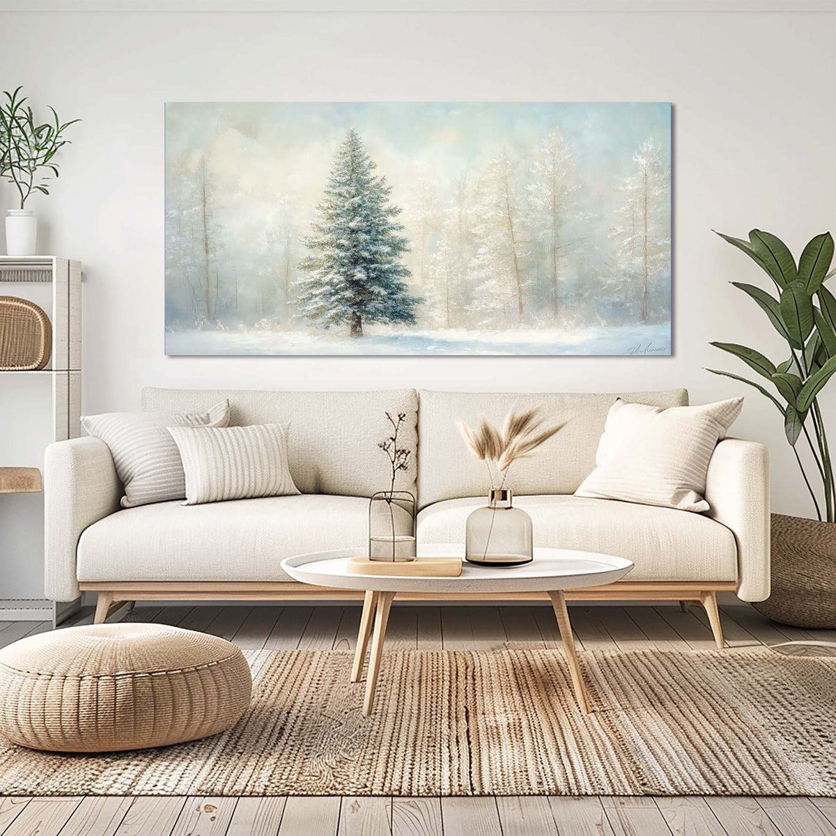 Blue Mysterious Nature Wall Art Canvas Painting Prints Artwor Office Bedroom Living Room Decor