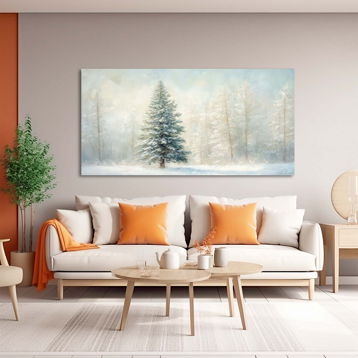 Blue Mysterious Nature Wall Art Canvas Painting Prints Artwor Office Bedroom Living Room Decor