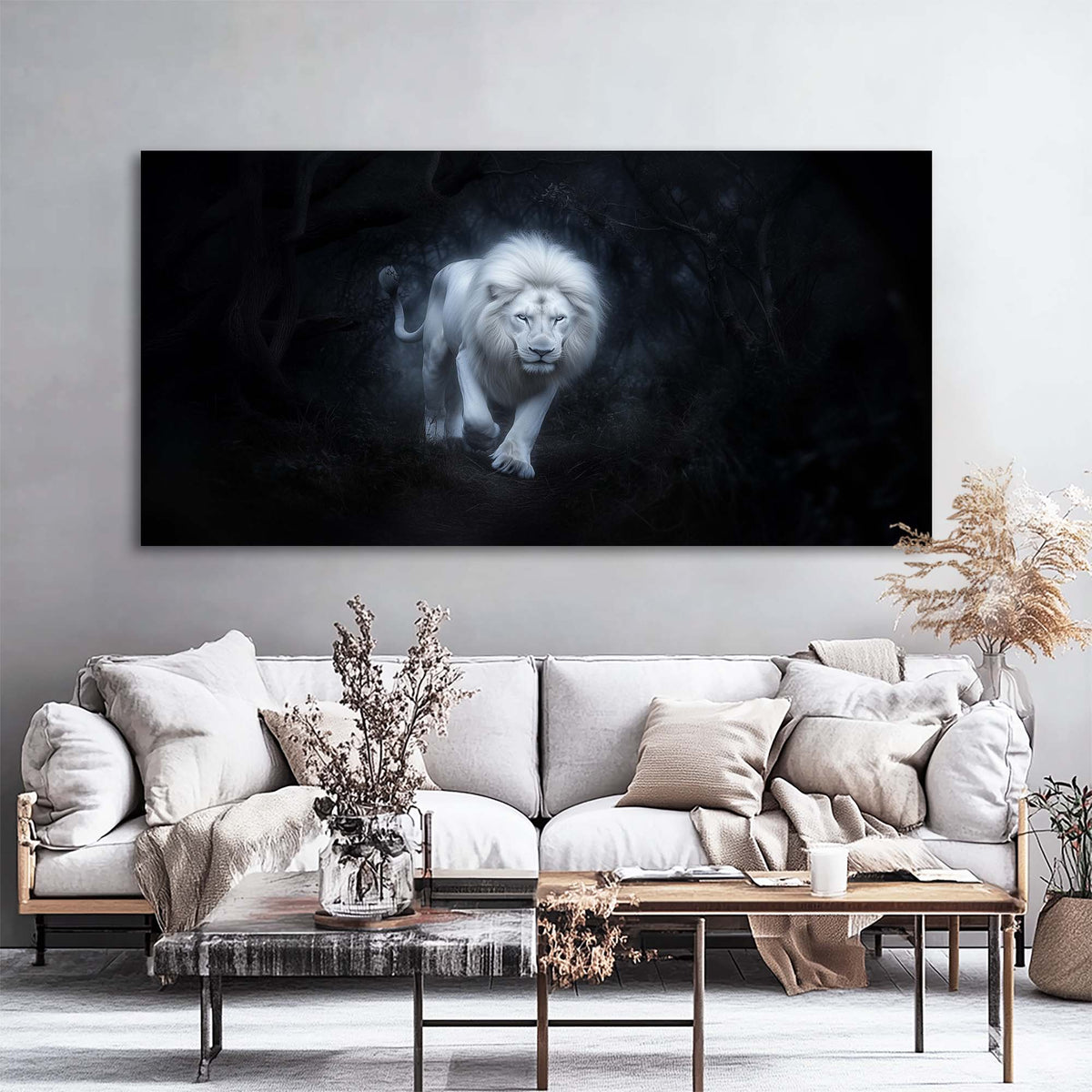 Red Fantasy Nature Canvas Wall Art for Living Room Prints Artwork Bedroom Office Decor