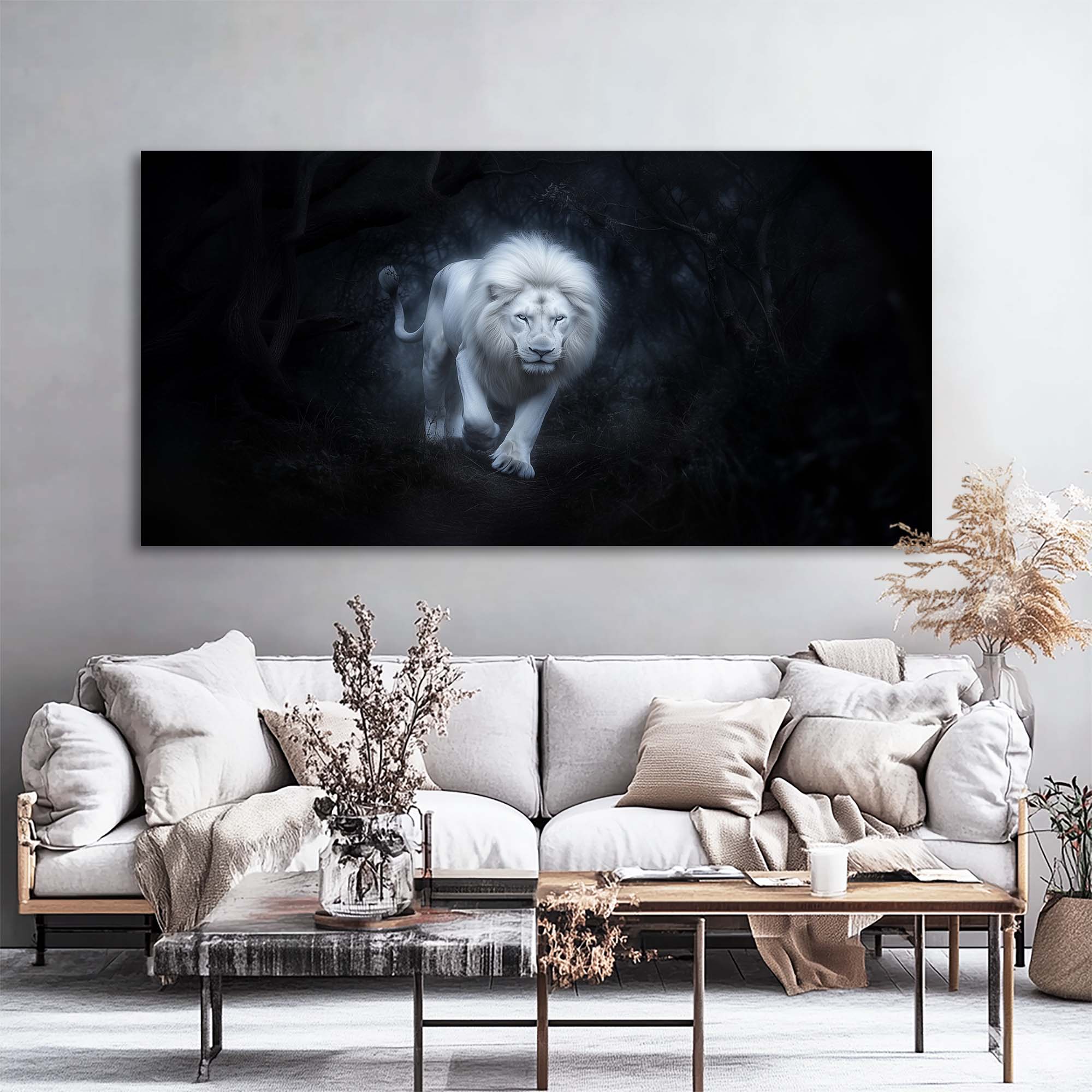 Red Fantasy Nature Canvas Wall Art for Living Room Prints Artwork Bedroom Office Decor
