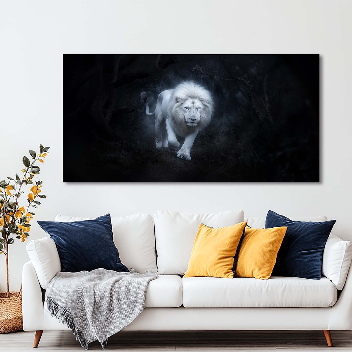 Red Fantasy Nature Canvas Wall Art for Living Room Prints Artwork Bedroom Office Decor