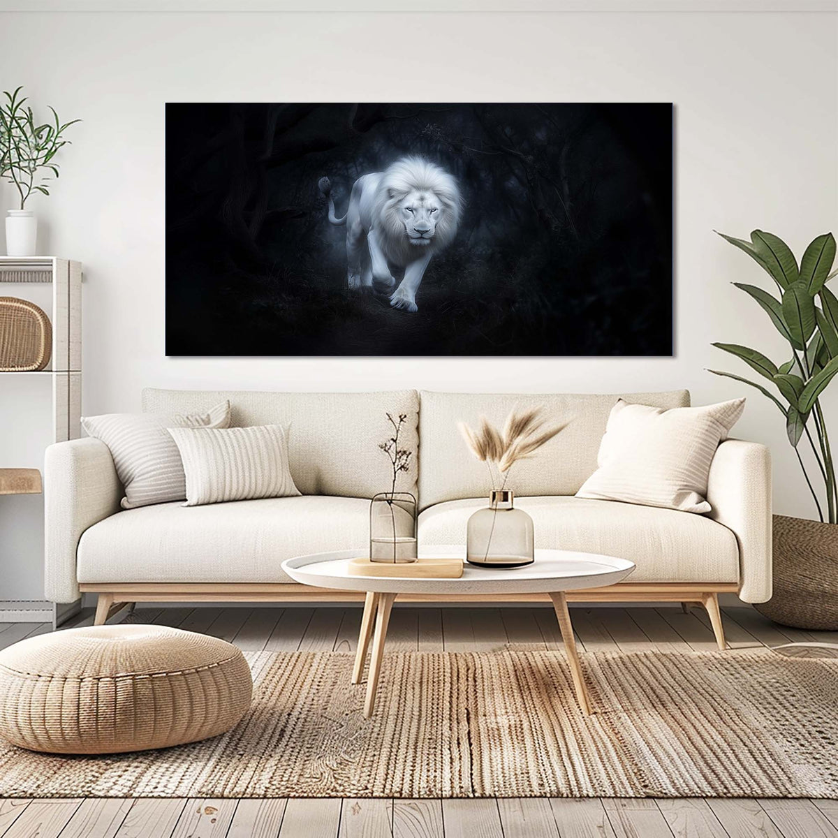 Red Fantasy Nature Canvas Wall Art for Living Room Prints Artwork Bedroom Office Decor