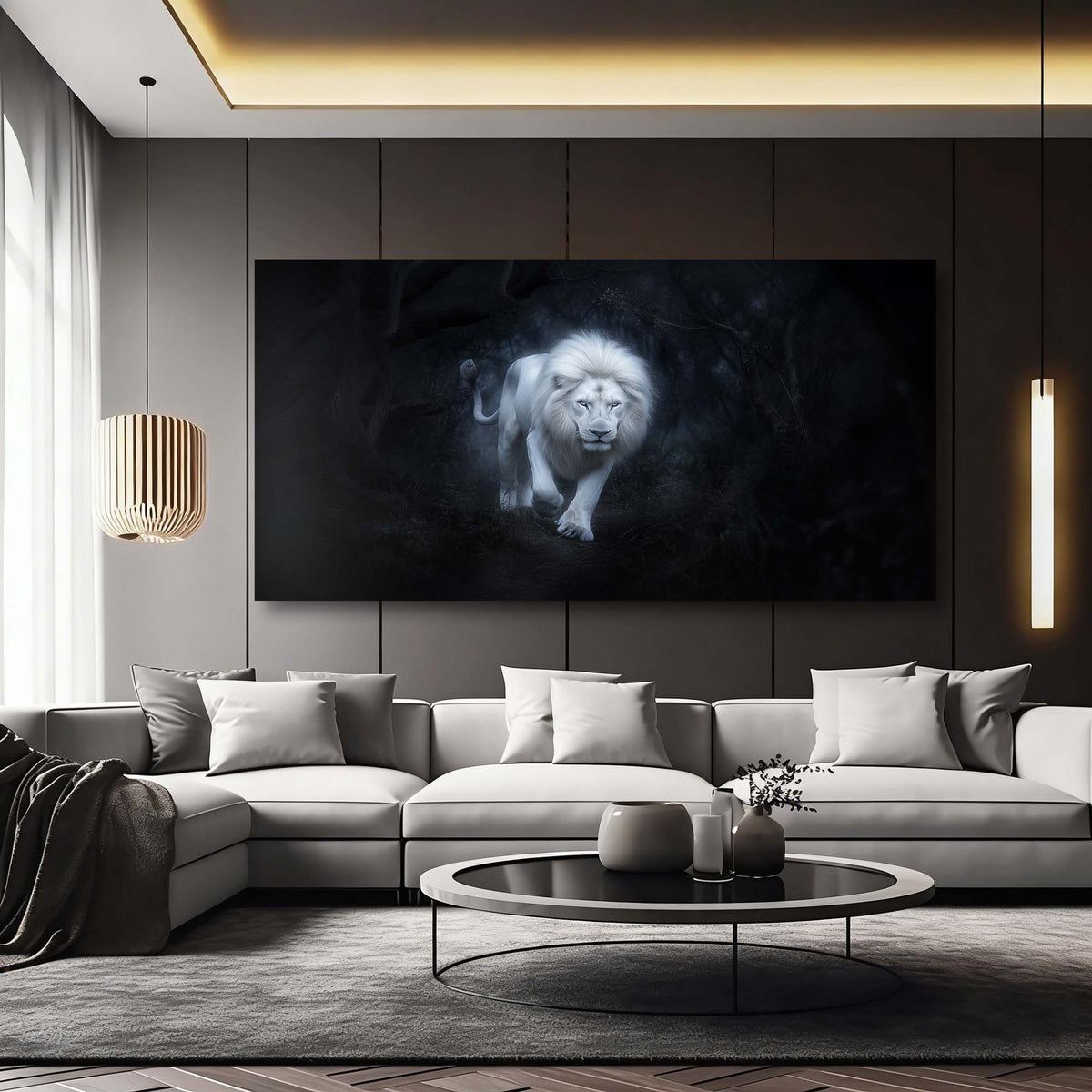 Red Fantasy Nature Canvas Wall Art for Living Room Prints Artwork Bedroom Office Decor