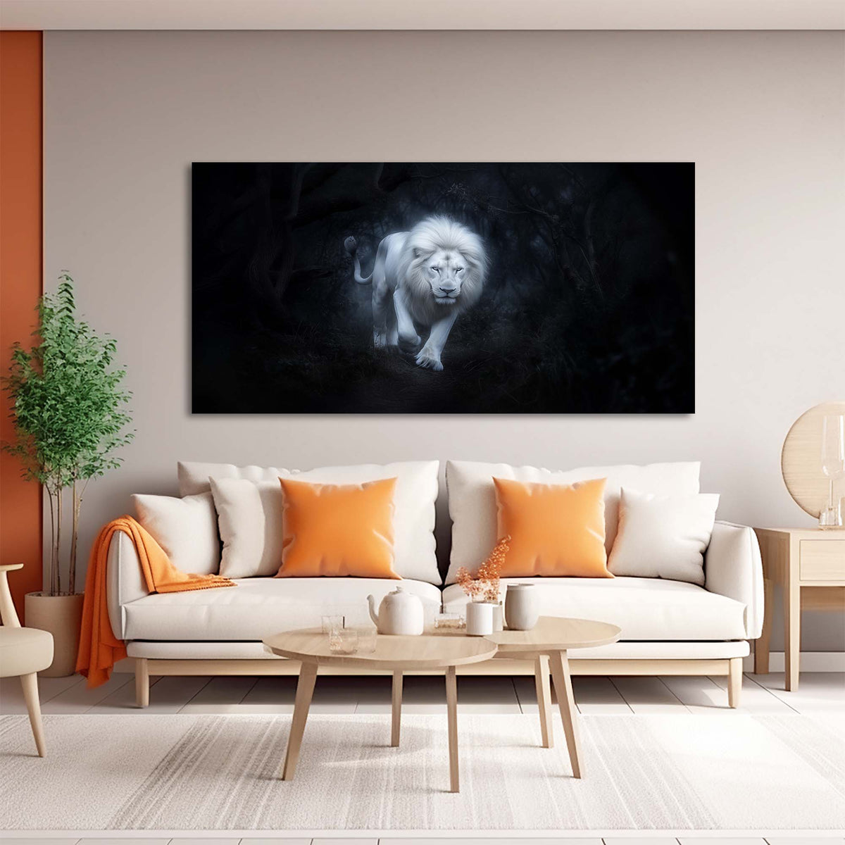 Red Fantasy Nature Canvas Wall Art for Living Room Prints Artwork Bedroom Office Decor