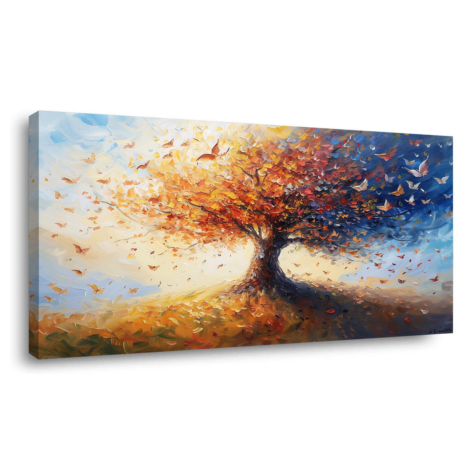Yellow Wildlife Birds Wall Art for Living Room Canvas Painting Prints Artwork Family Bedroom Office Decor
