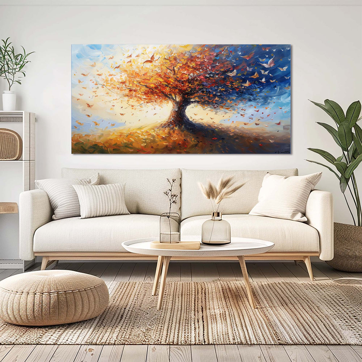 Yellow Wildlife Birds Wall Art for Living Room Canvas Painting Prints Artwork Family Bedroom Office Decor