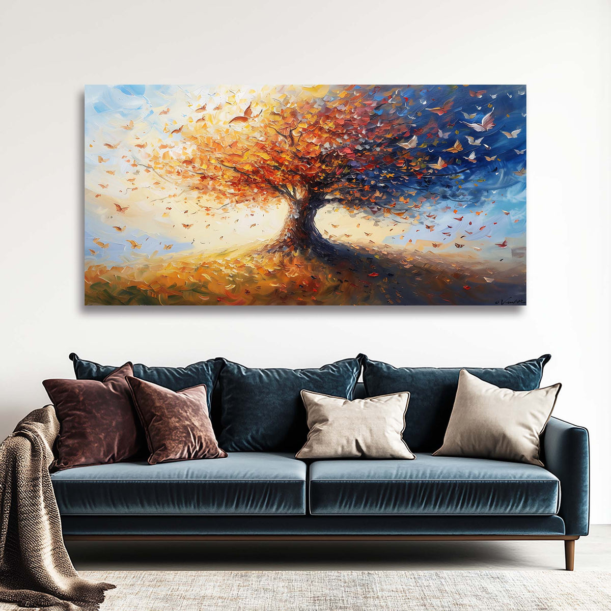 Yellow Wildlife Birds Wall Art for Living Room Canvas Painting Prints Artwork Family Bedroom Office Decor
