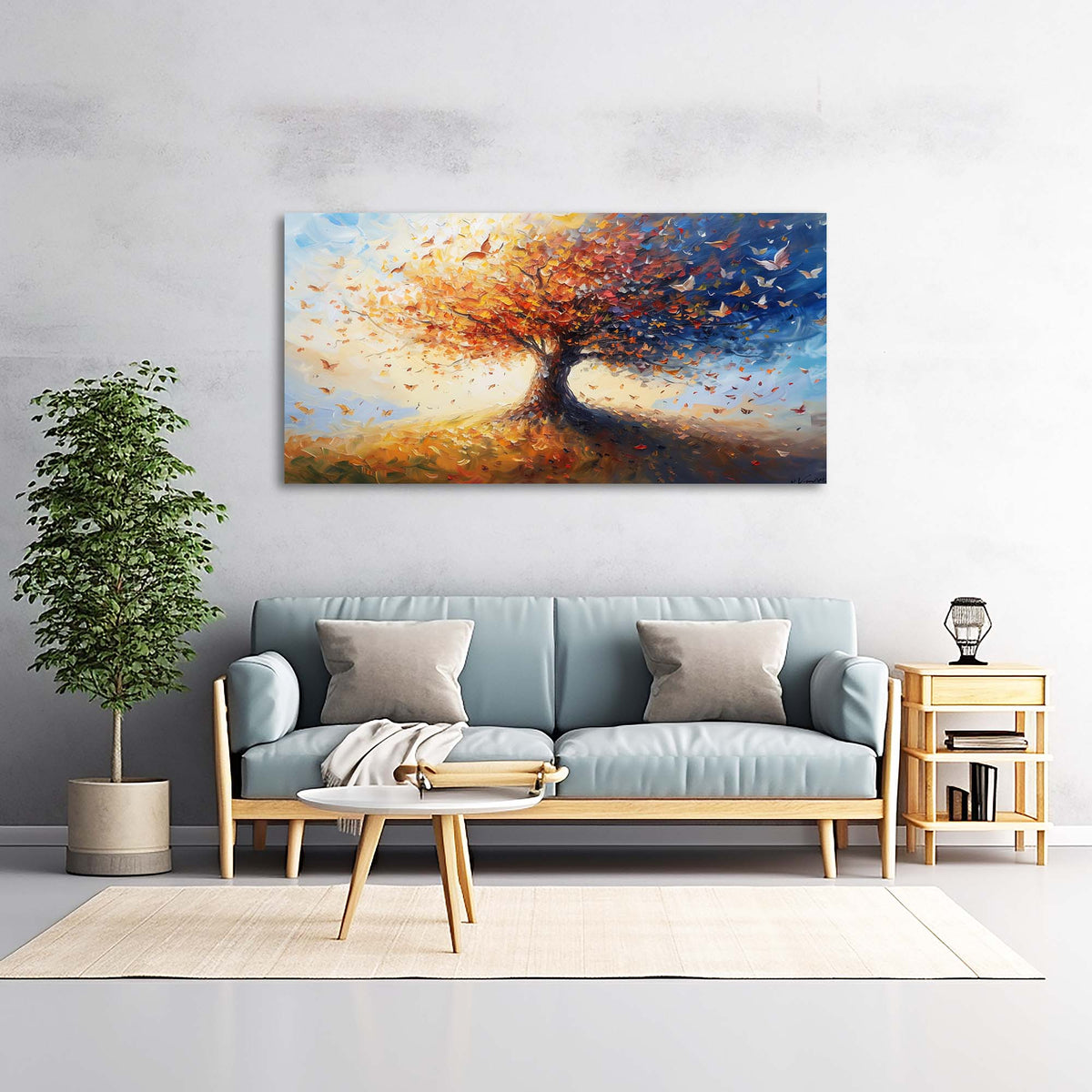 Yellow Wildlife Birds Wall Art for Living Room Canvas Painting Prints Artwork Family Bedroom Office Decor