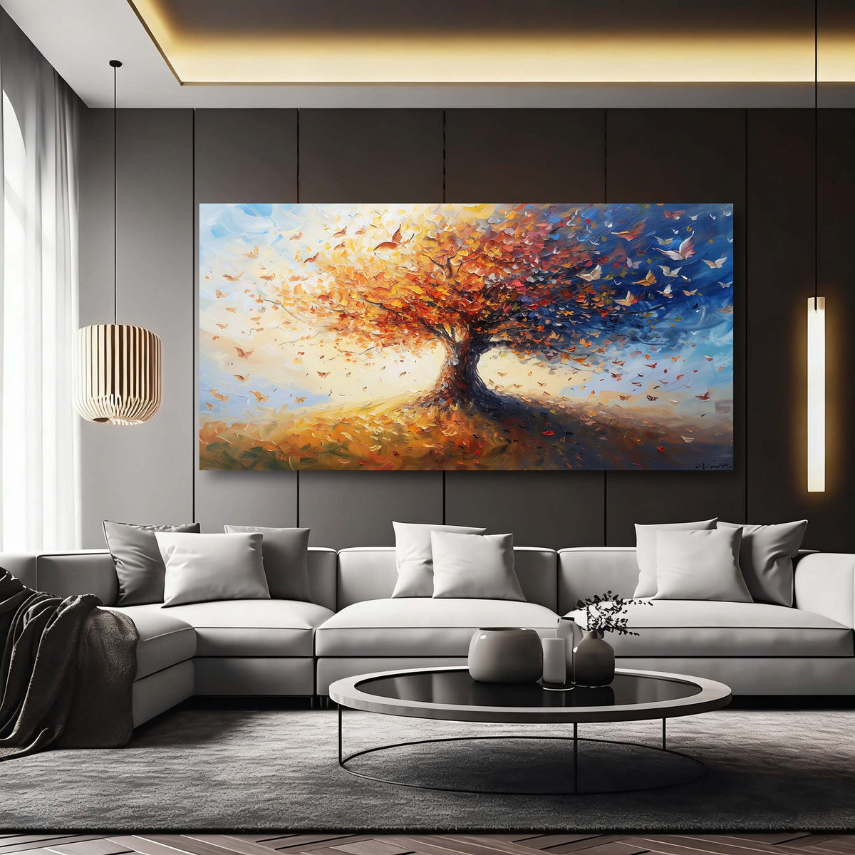 Yellow Wildlife Birds Wall Art for Living Room Canvas Painting Prints Artwork Family Bedroom Office Decor
