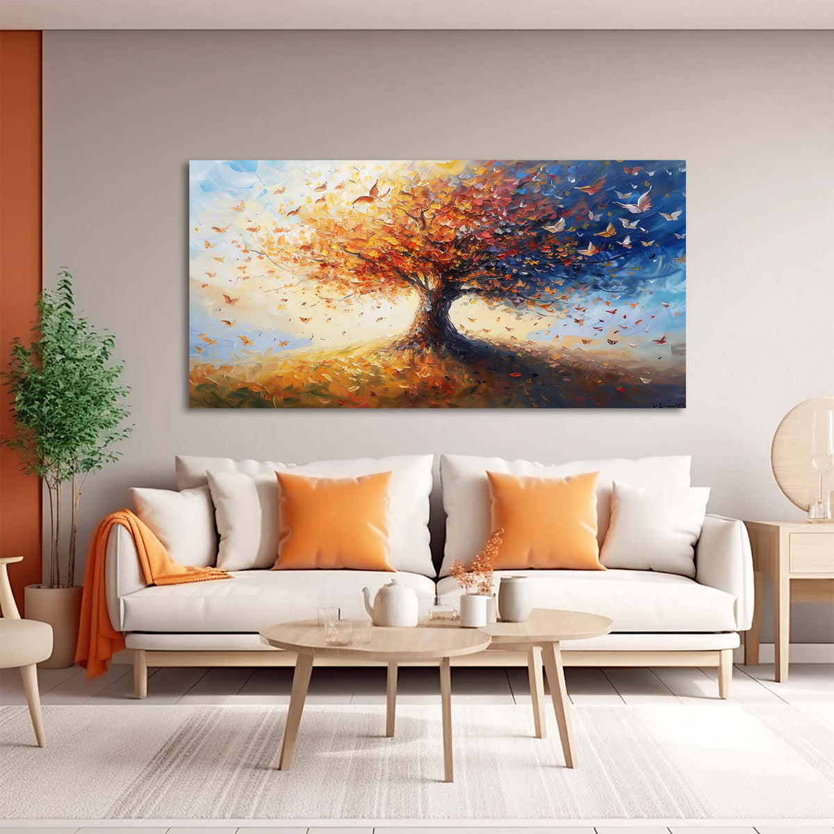 Yellow Wildlife Birds Wall Art for Living Room Canvas Painting Prints Artwork Family Bedroom Office Decor