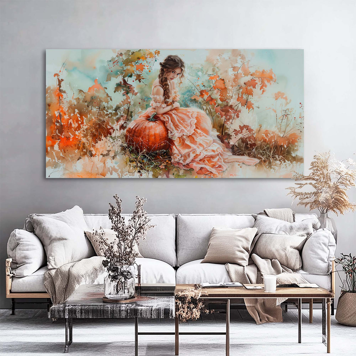 Brown Retro Nature Wall Art Art Deco Painting Prints Canvas Artwork Living Room Family Bedroom Office Decor