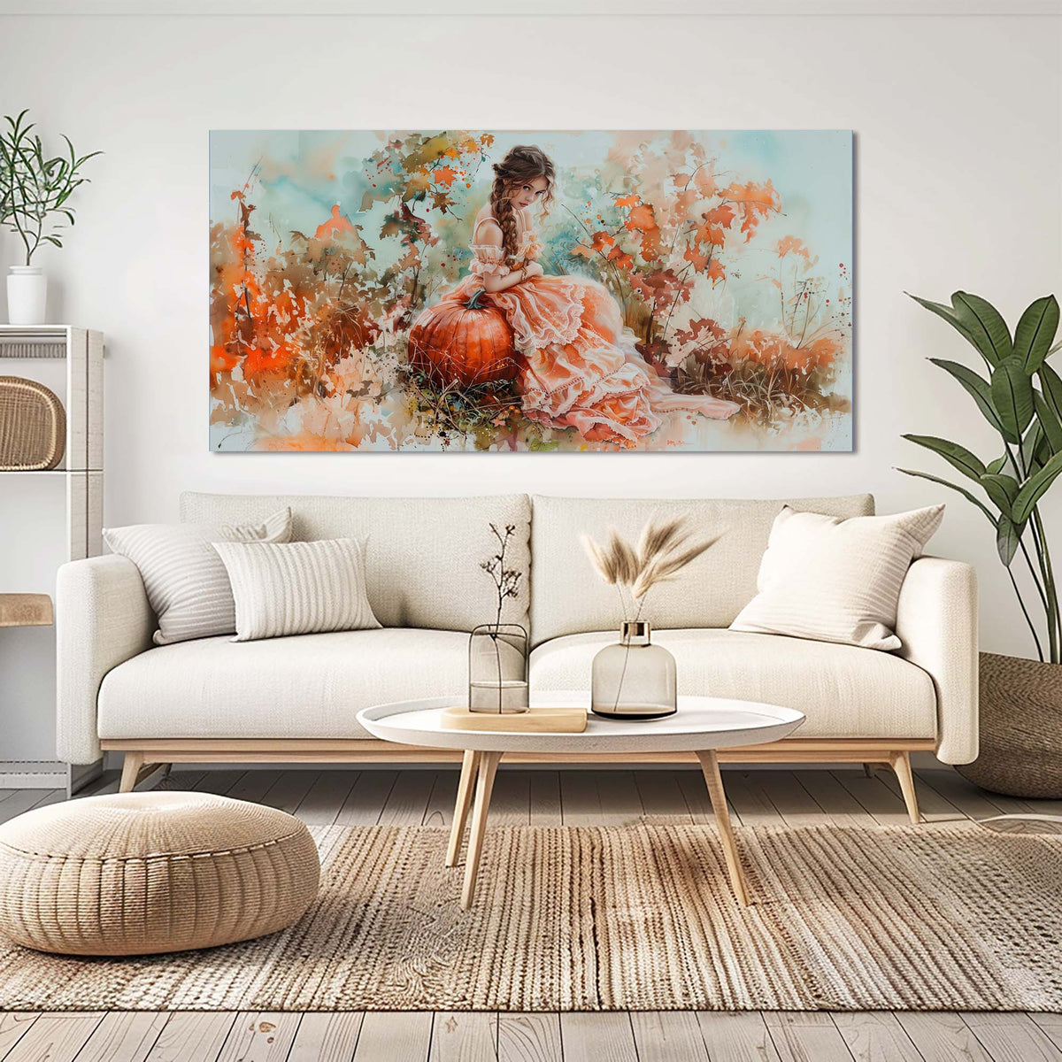 Brown Retro Nature Wall Art Art Deco Painting Prints Canvas Artwork Living Room Family Bedroom Office Decor
