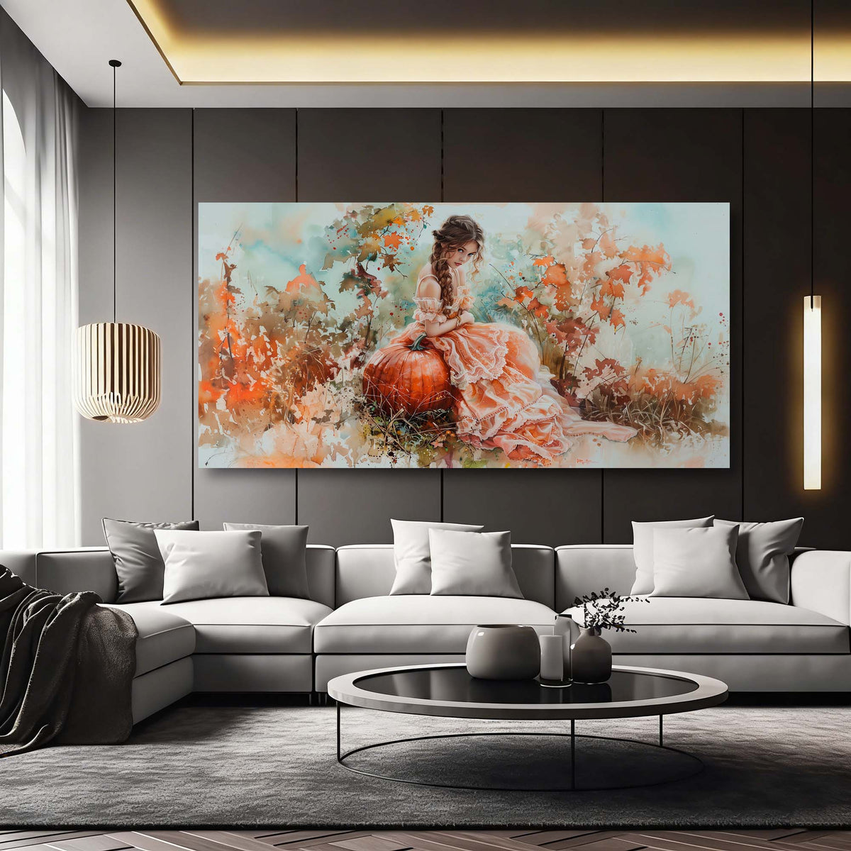 Brown Retro Nature Wall Art Art Deco Painting Prints Canvas Artwork Living Room Family Bedroom Office Decor