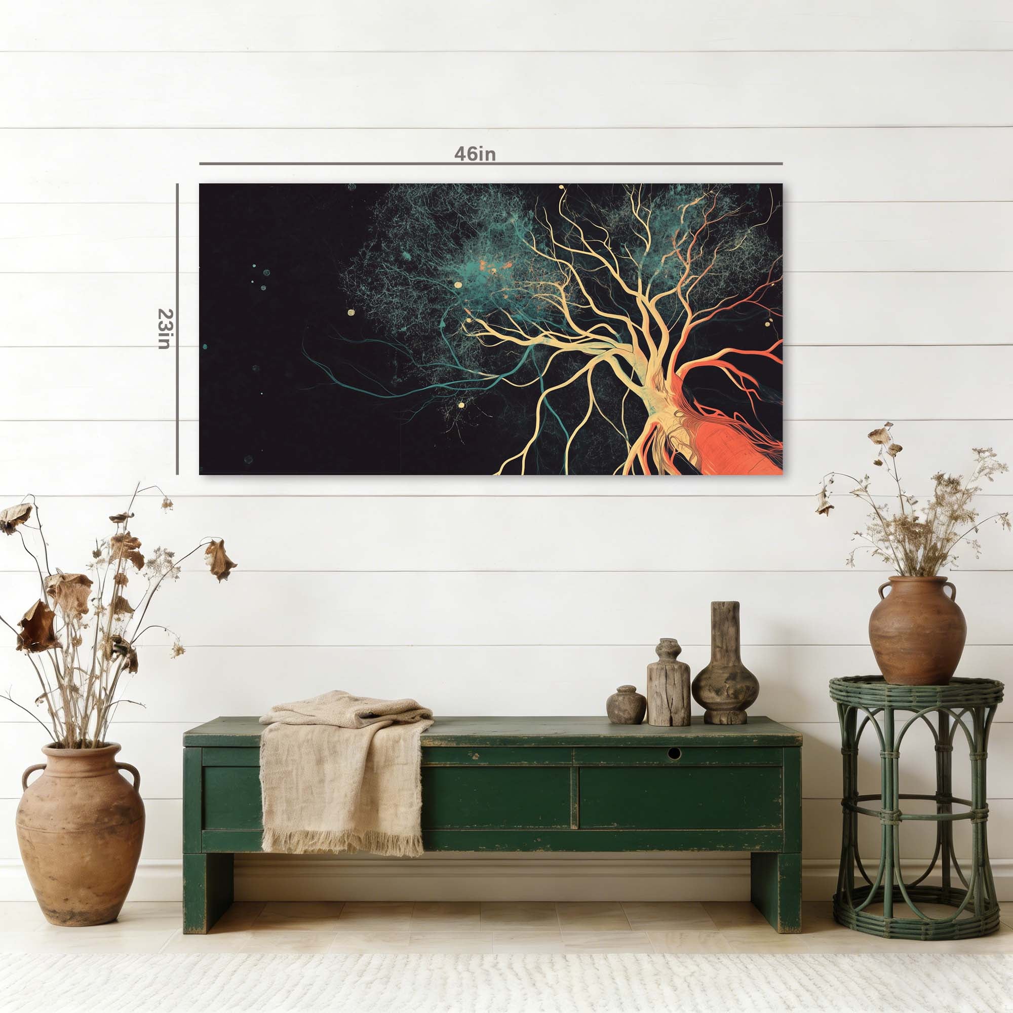 Black Mysterious Horror Wall Art Canvas Painting Prints Artwor Office Bedroom Living Room Decor