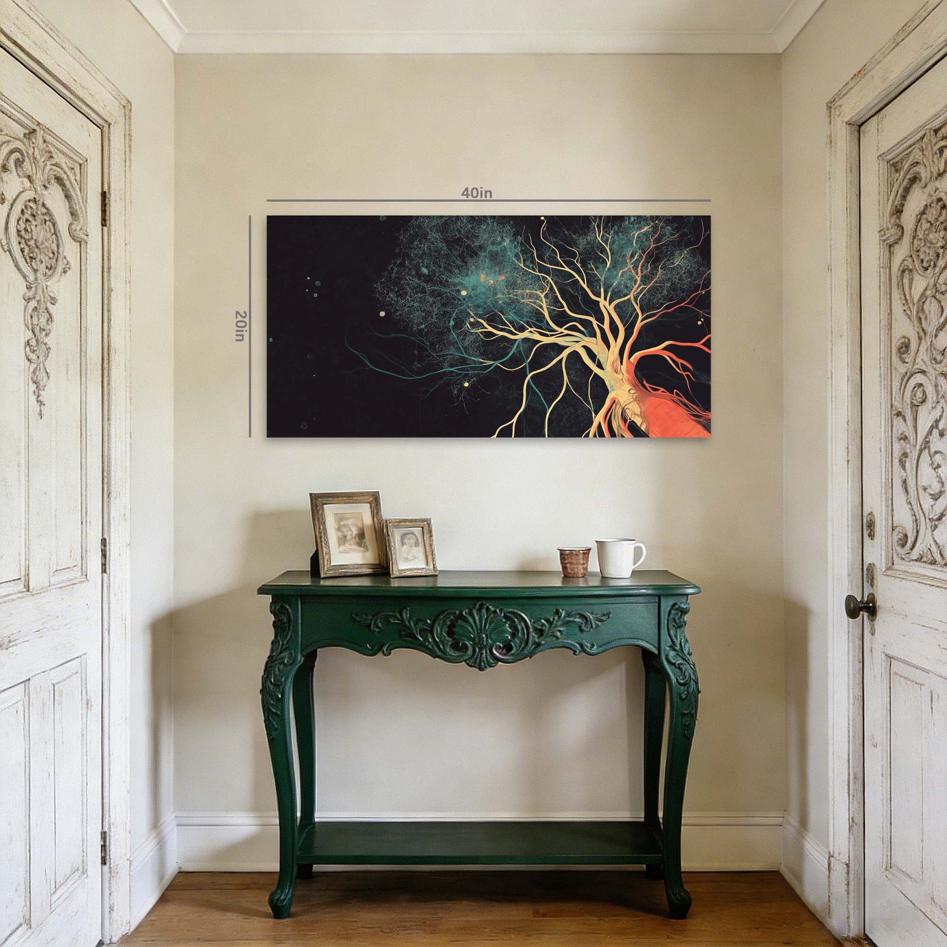 Black Mysterious Horror Wall Art Canvas Painting Prints Artwor Office Bedroom Living Room Decor