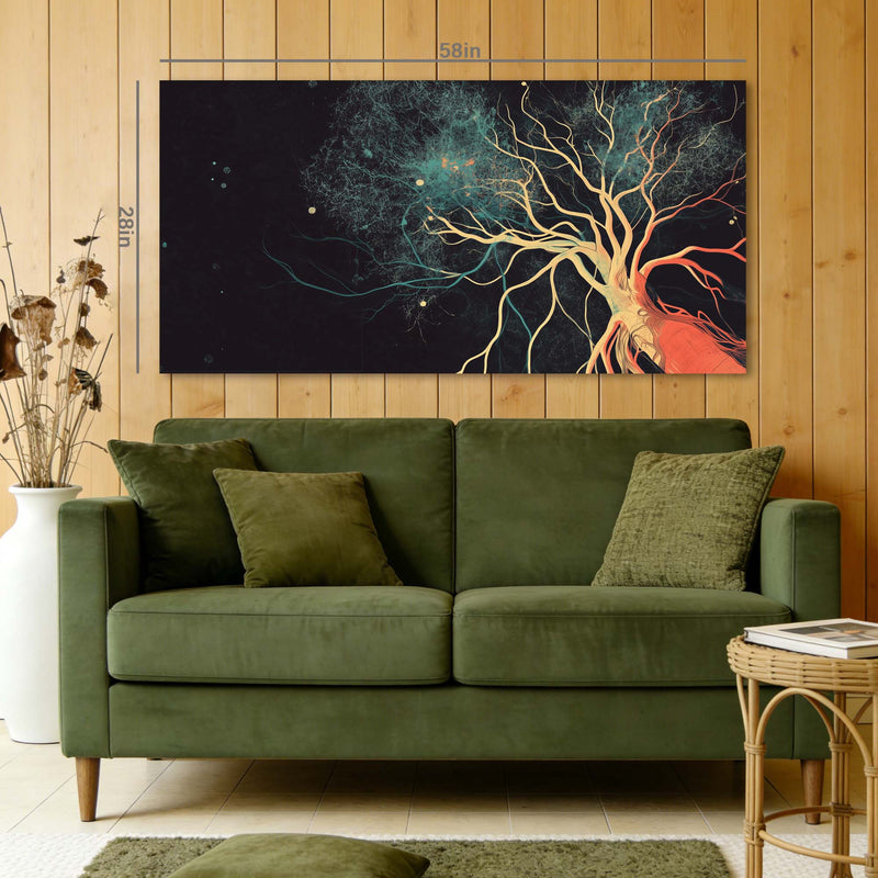 Black Mysterious Horror Wall Art Canvas Painting Prints Artwor Office Bedroom Living Room Decor