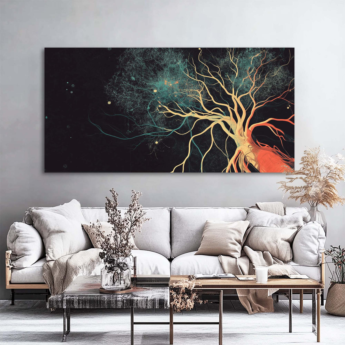 Black Mysterious Horror Wall Art Canvas Painting Prints Artwor Office Bedroom Living Room Decor