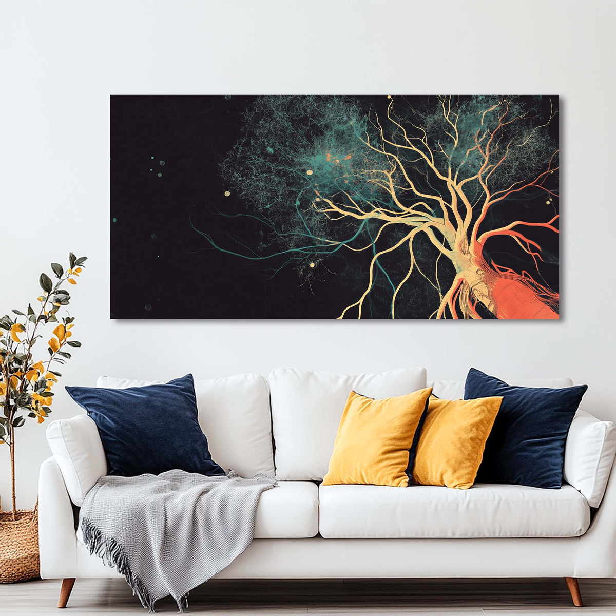 Black Mysterious Horror Wall Art Canvas Painting Prints Artwor Office Bedroom Living Room Decor