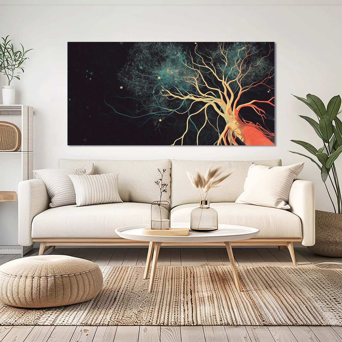 Black Mysterious Horror Wall Art Canvas Painting Prints Artwor Office Bedroom Living Room Decor