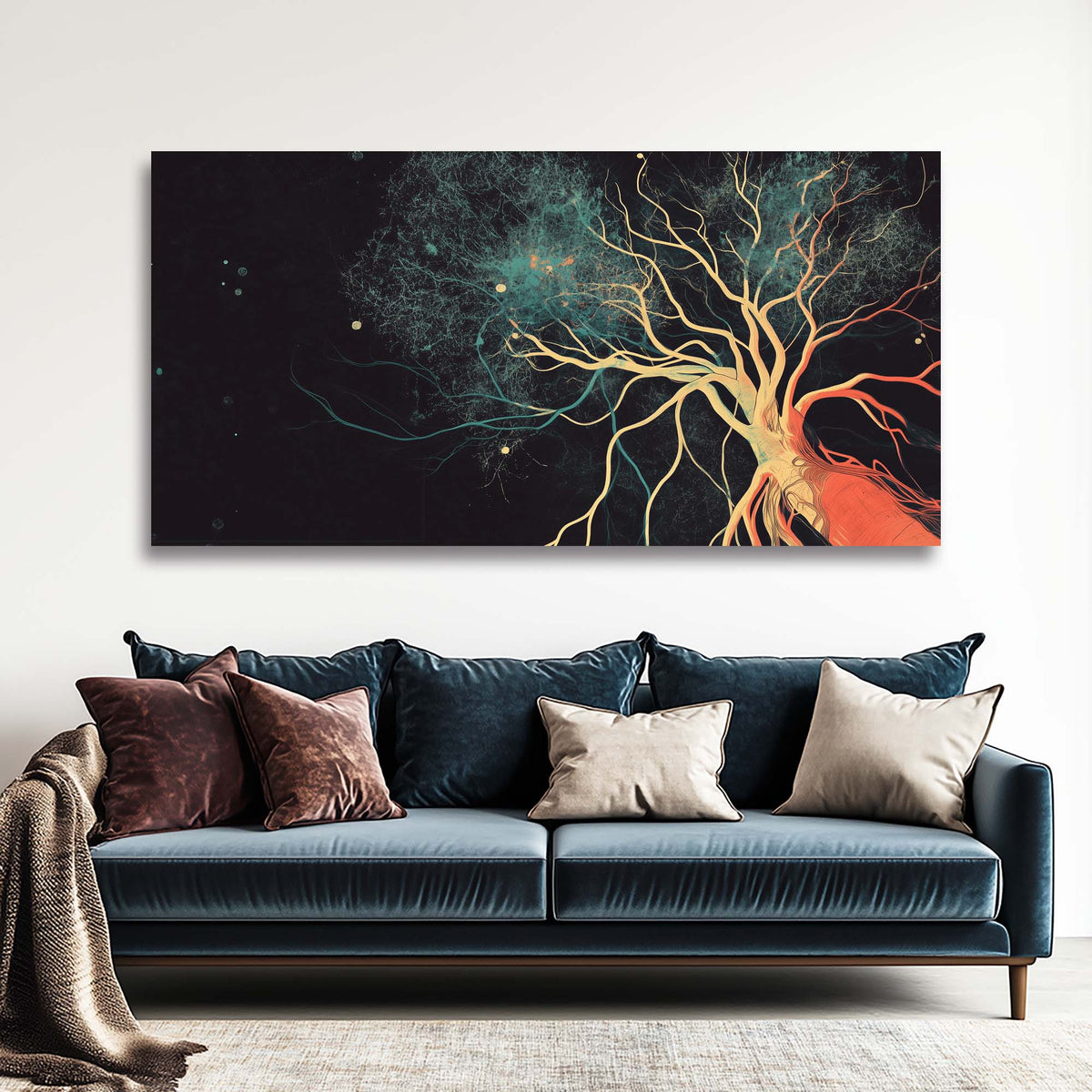 Black Mysterious Horror Wall Art Canvas Painting Prints Artwor Office Bedroom Living Room Decor