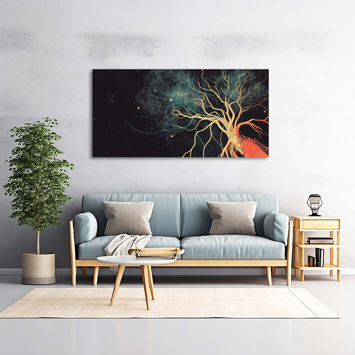 Black Mysterious Horror Wall Art Canvas Painting Prints Artwor Office Bedroom Living Room Decor