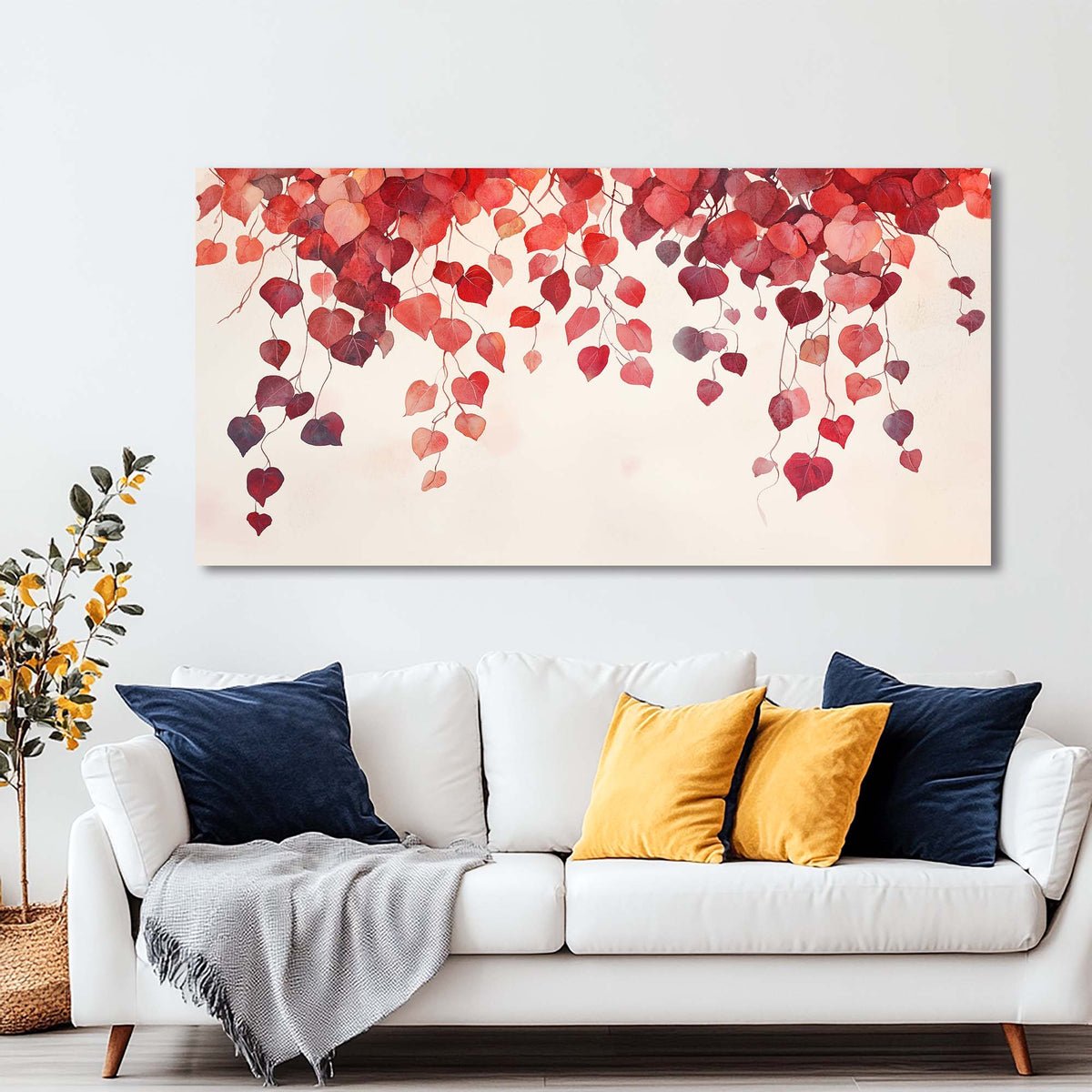 White Wildlife Nature Wall Art for Living Room Canvas Painting Prints Artwork Family Bedroom Office Decor
