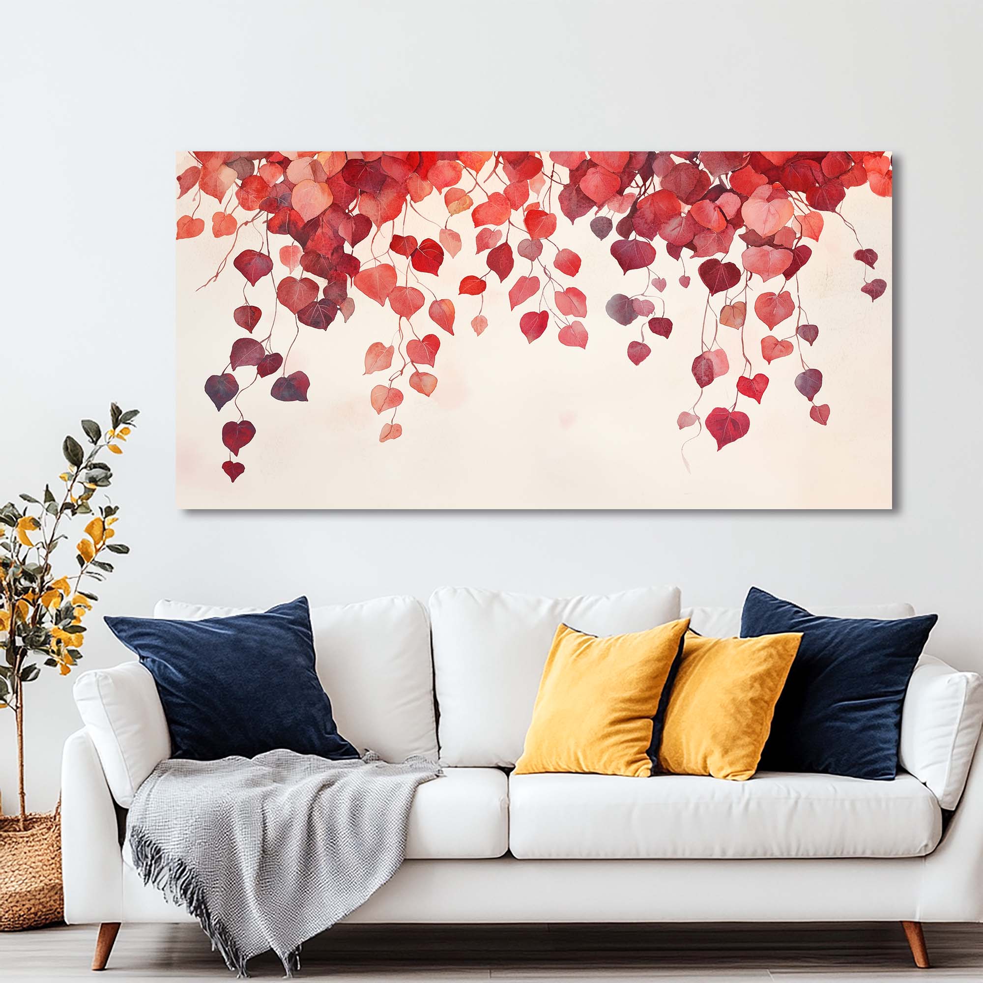 White Wildlife Nature Wall Art for Living Room Canvas Painting Prints Artwork Family Bedroom Office Decor