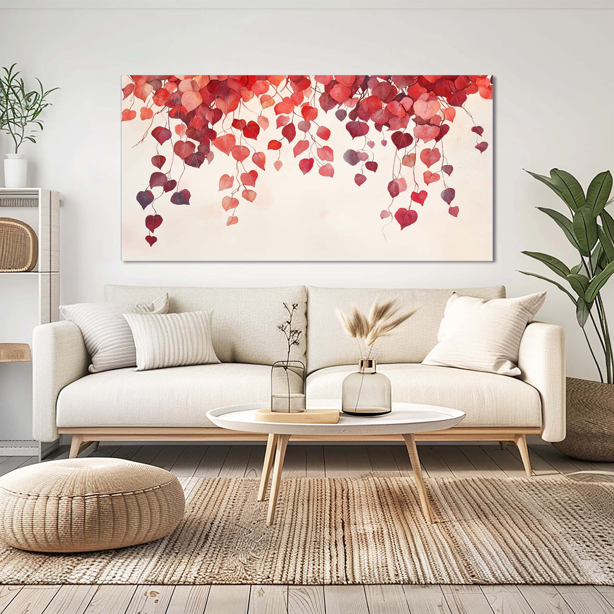 White Wildlife Nature Wall Art for Living Room Canvas Painting Prints Artwork Family Bedroom Office Decor