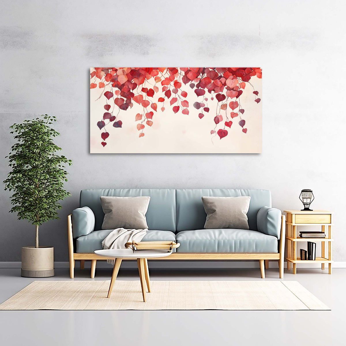 White Wildlife Nature Wall Art for Living Room Canvas Painting Prints Artwork Family Bedroom Office Decor