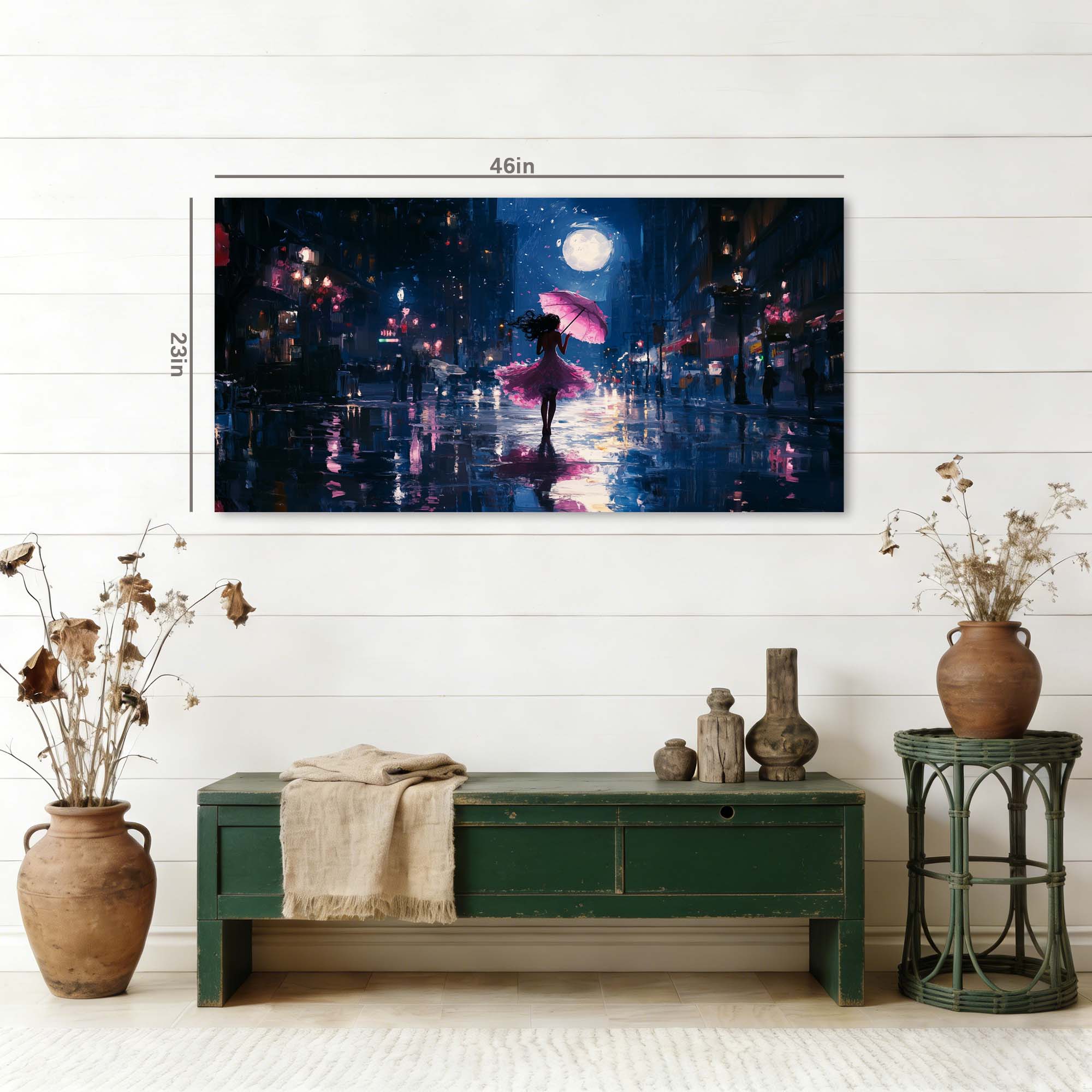 Pink Urban Maps Wall Art for Living Room Canvas Painting Prints Artwork Family Bedroom Office Decor