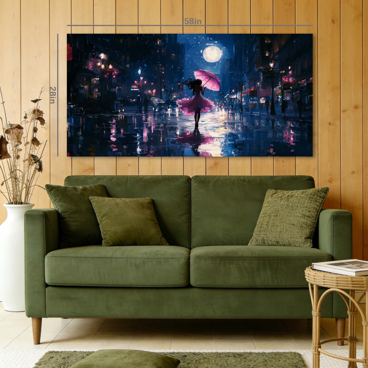 Pink Urban Maps Wall Art for Living Room Canvas Painting Prints Artwork Family Bedroom Office Decor