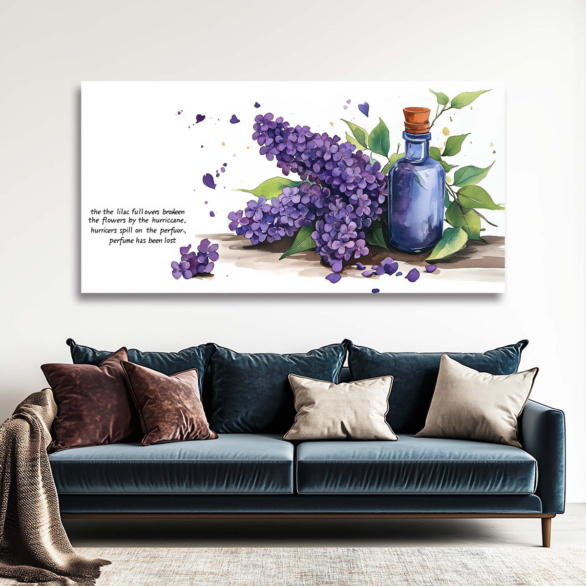 Blue Wildlife Nature Wall Art Art Deco Painting Prints Canvas Artwork Living Room Family Bedroom Office Decor