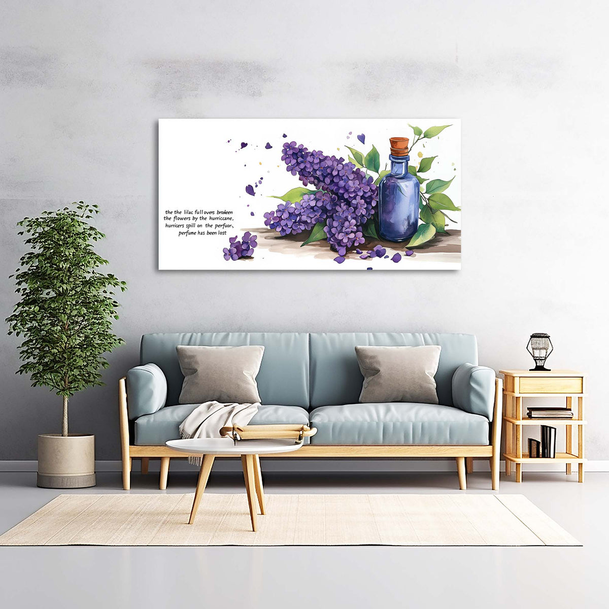 Blue Wildlife Nature Wall Art Art Deco Painting Prints Canvas Artwork Living Room Family Bedroom Office Decor