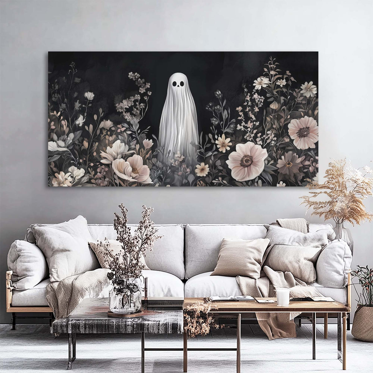 Pink Floral Wall Art for Living Room Canvas Painting Prints Art Deco Artwork Office Bedroom Decor