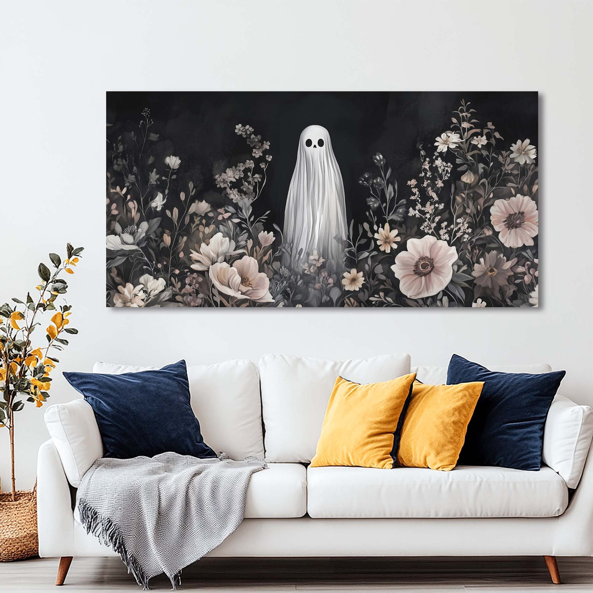 Pink Floral Wall Art for Living Room Canvas Painting Prints Art Deco Artwork Office Bedroom Decor