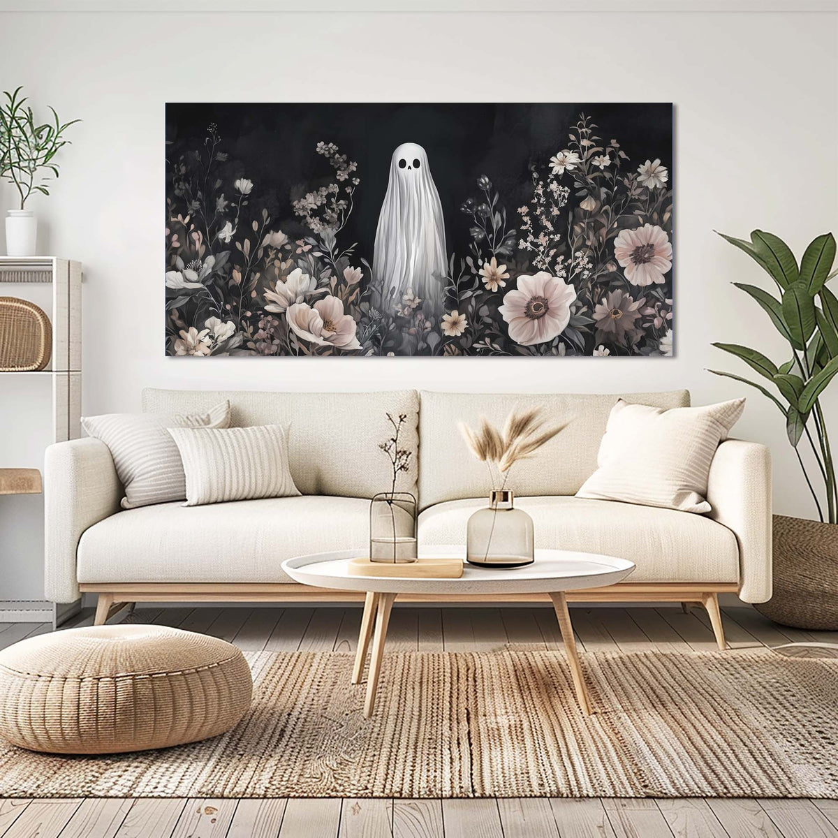 Pink Floral Wall Art for Living Room Canvas Painting Prints Art Deco Artwork Office Bedroom Decor