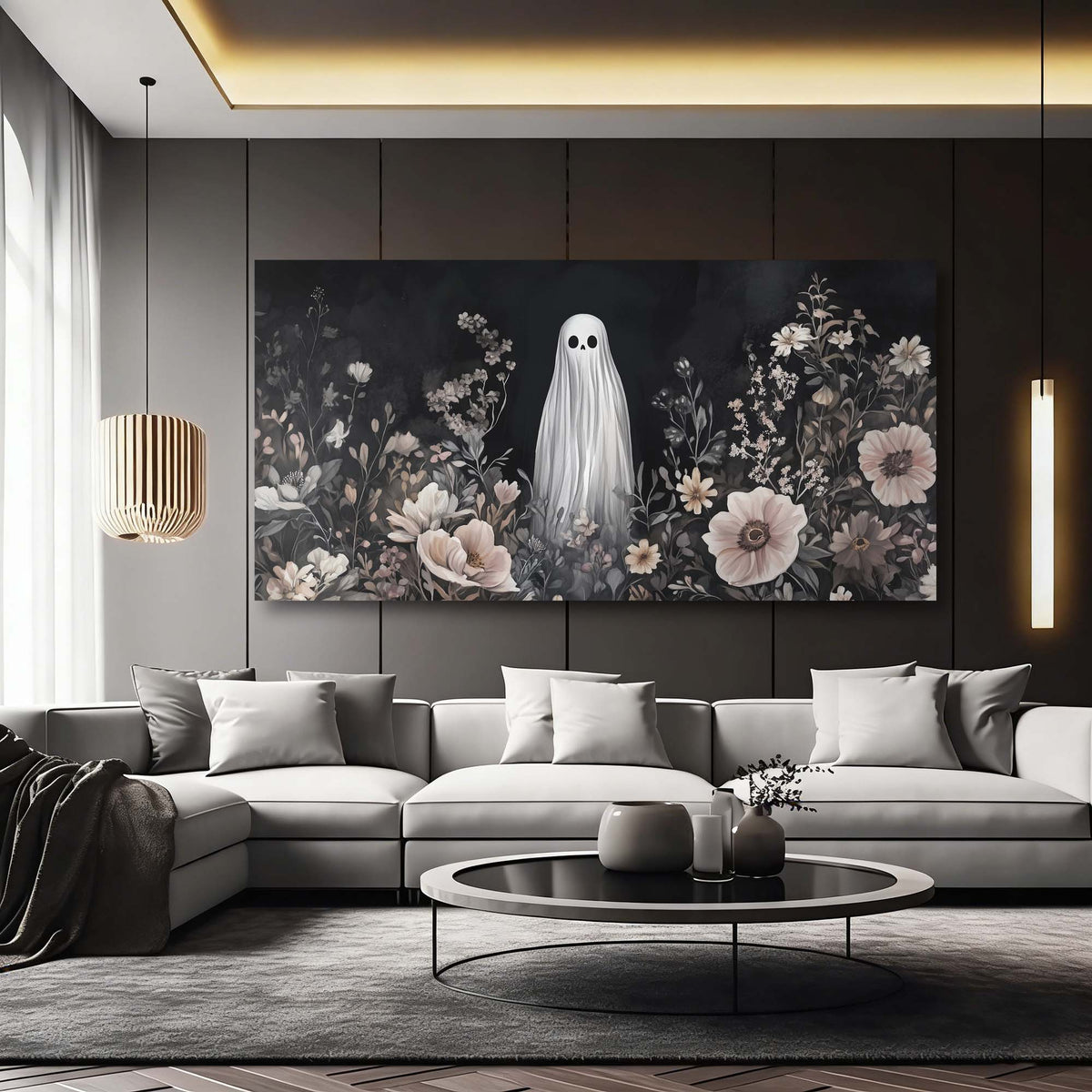 Pink Floral Wall Art for Living Room Canvas Painting Prints Art Deco Artwork Office Bedroom Decor
