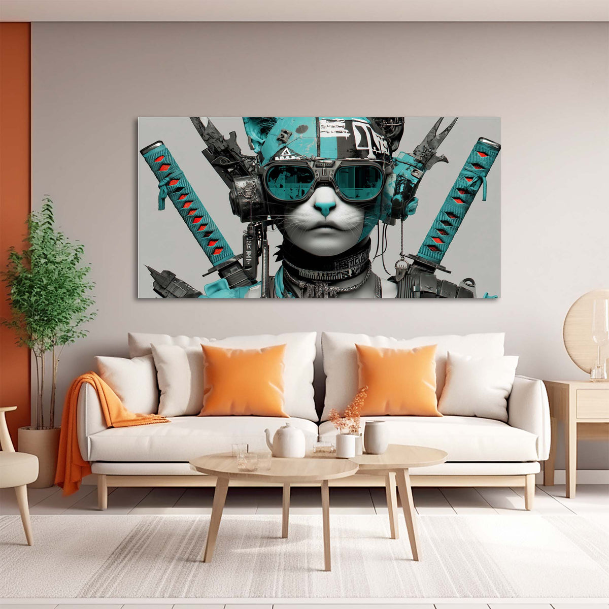 Blue Black and White Abstract Wall Art for Living Room Canvas Painting Prints Artwork Family Bedroom Office Decor