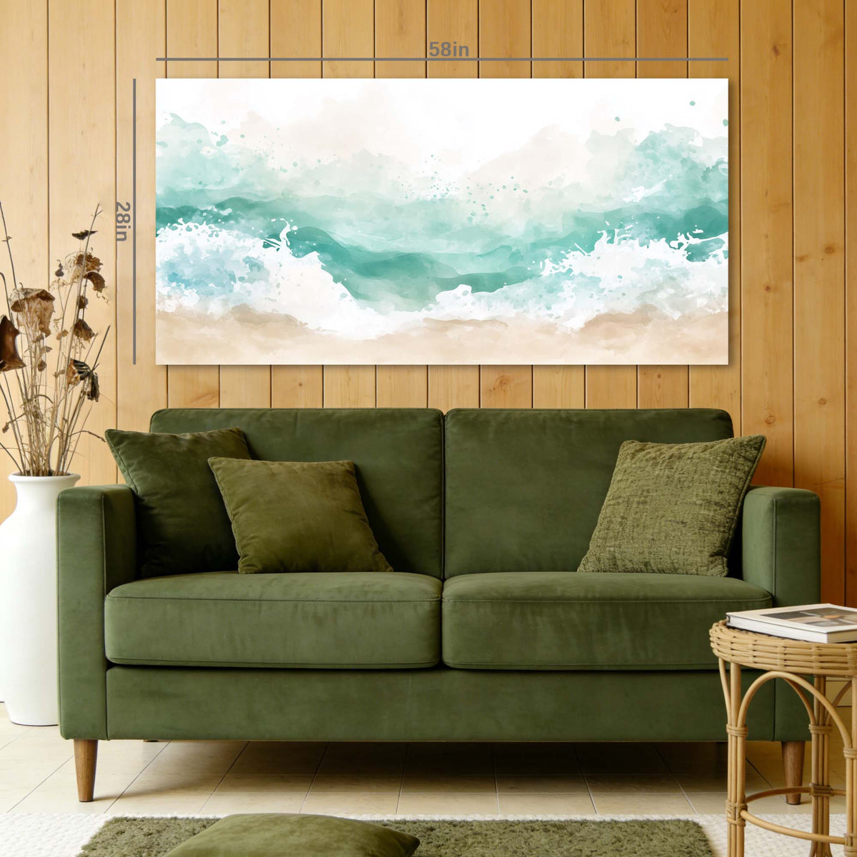 Beige Wildlife Nature Wall Art Modern Canvas Painting Prints Artwork Office Hallway Bedroom Living Room Decor