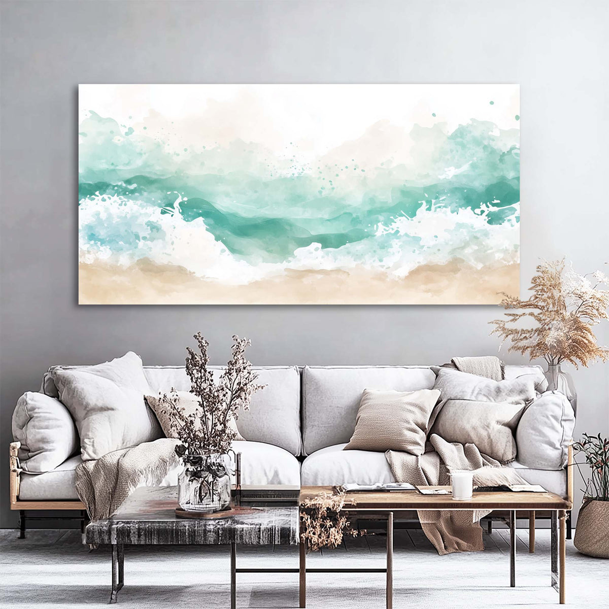 Beige Wildlife Nature Wall Art Modern Canvas Painting Prints Artwork Office Hallway Bedroom Living Room Decor