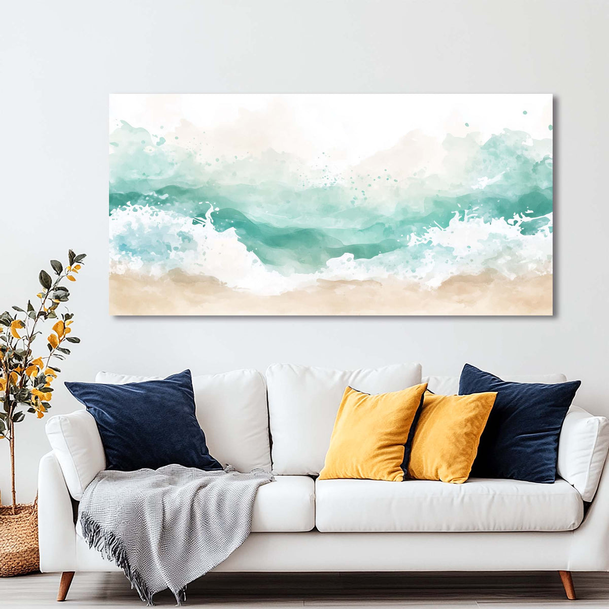 Beige Wildlife Nature Wall Art Modern Canvas Painting Prints Artwork Office Hallway Bedroom Living Room Decor