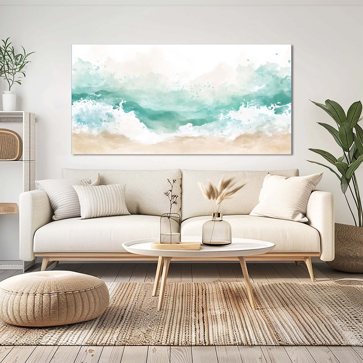 Beige Wildlife Nature Wall Art Modern Canvas Painting Prints Artwork Office Hallway Bedroom Living Room Decor