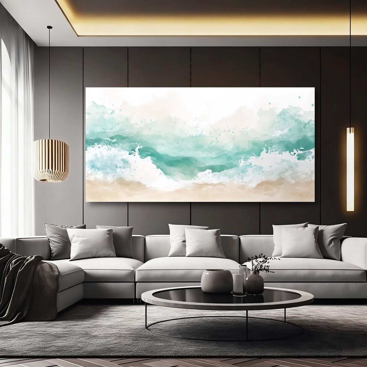 Beige Wildlife Nature Wall Art Modern Canvas Painting Prints Artwork Office Hallway Bedroom Living Room Decor